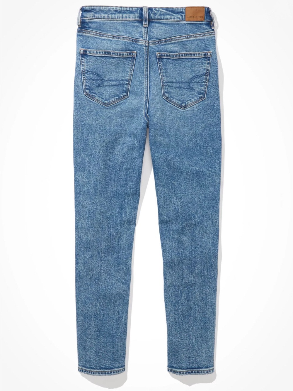 AE | NWT Mom Jeans Distressed Ripped High Rise Rigid Stretch Ankle Denim 4 Short - Picture 16 of 16